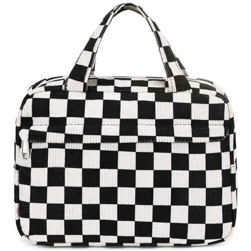 Makeup Bag for Women Cosmetic Bag Large Make Up Organizer Travel Toiletry Bags Waterproof Zipper Tote Pouch Purse for Girls
