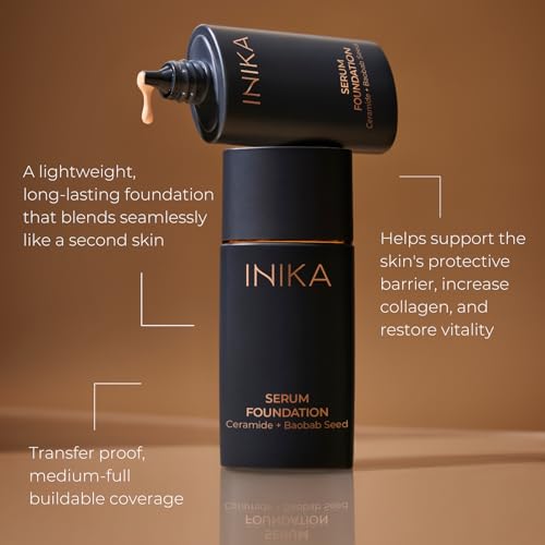 Organic Serum Foundation | Vegan, Buildable Coverage, Weightless Second Skin Feel, Transfer Proof with Skincare Ingredients in Sustainable Packaging. Gratitude 25ml