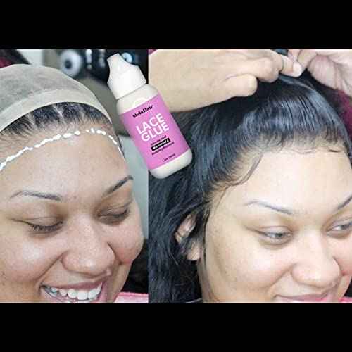 Dolahair Wig Glue Spray for Front Lace Wig Lace Melting Spray for Wigs Melting Spray Lace Bond Spray Lace Glue Kit Wig Install Kit