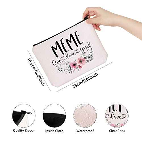 Meme Gift Live Love Spoil Grandma Mother¡¯s Day Gift Meme Travel Bag Makeup Bag (live love spoil Meme)