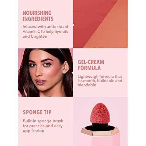 SHEGLAM Color Bloom Liquid Blush Makeup for Cheeks Matte Finish - Love Cake