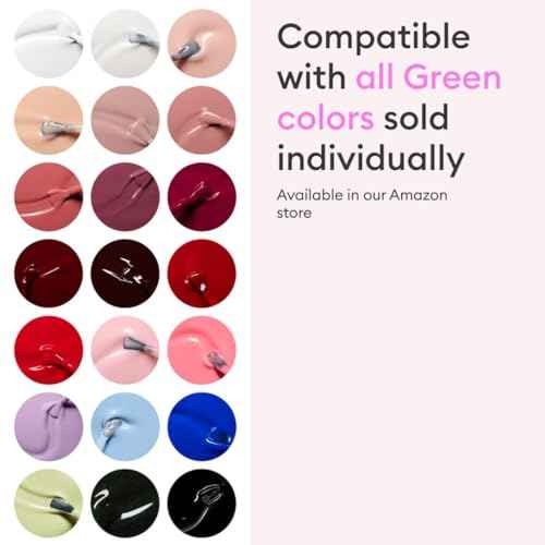 Manucurist System Green¢â (Poppy Red) - Professional Manicure Gift Set, Vegan : 1 Nail Prep, 1 Base Coat, 1 Poppy Red Nail Polish, 1 Top Coat, Drying Drops -Christmas Gifts for Women - Gifts for Her