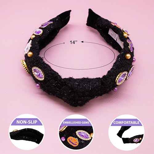 FROG SAC Knot Headband for Girls, Knotted Headbands for Toddler Kids, Rainbow Beaded Unicorn Hair Accessories, Girl Head Band, Halloween Christmas Stocking Easter Basket Stuffers