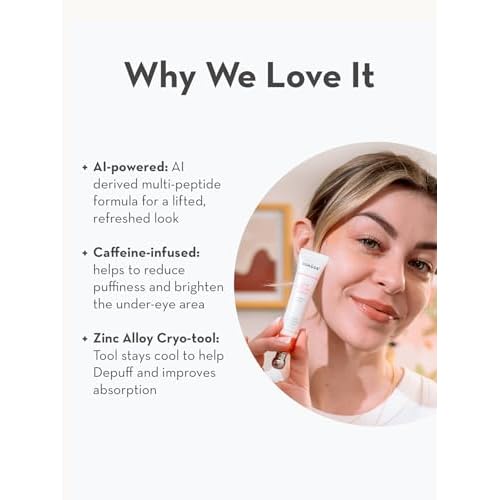 Sonage A-Eye Peptide Serum: for Dark Circles, Puffiness, Under Eye Bags, Wrinkles & Fine Lines | Anti-aging Serum for Eyes