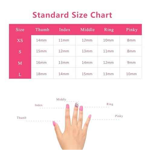 LOVFUL Press on Nails Christmas Gift | Handmade with Full Covered Crystals | Reusable Full Cover Nails | Duck Classic Regular 1.3 in | H349-S