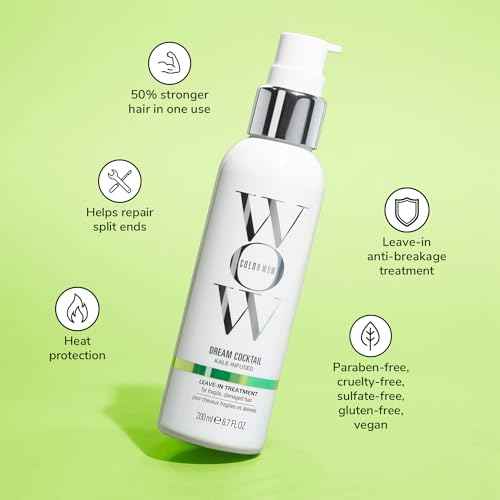 COLOR WOW Dream Cocktail Kale Infused Leave-in Treatment ? for fragile, damaged hair | Reduce hair breakage by 50% in a single use | Powerful heat protectant