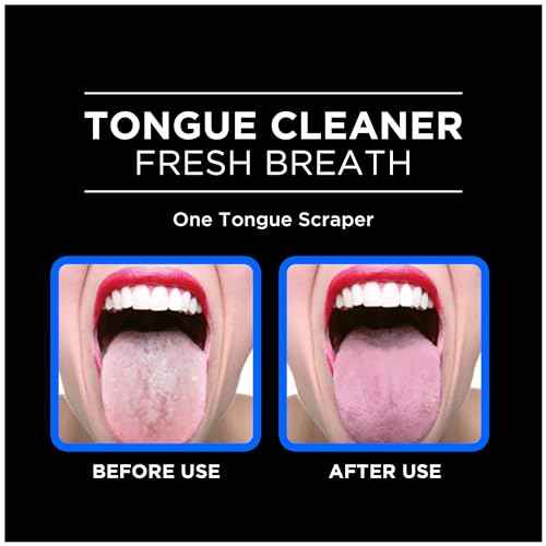 DenTek Orabrush Tongue Scraper, Gentle Tongue Cleaner Brush for Fresh Breath, 2 Count