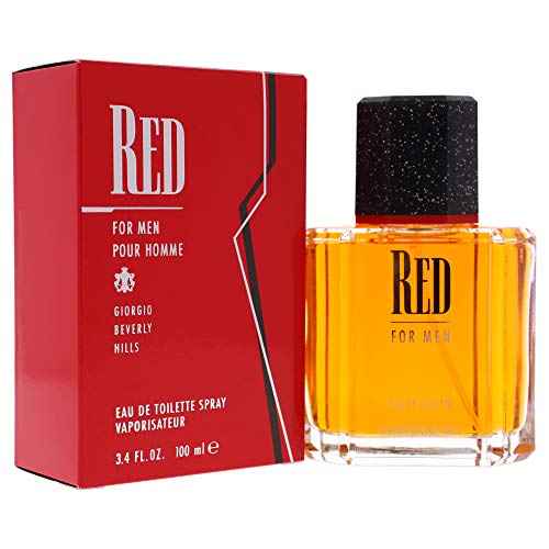 Giorgio Beverly Hills Men's Cologne, Red, Eau De Toilette EDT Spray, 3.4 fl oz
