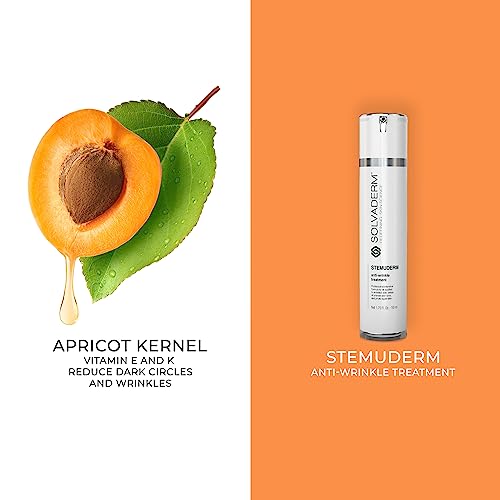 Stemuderm Face & Eye Cream - Anti Aging Skincare - Daily Moisturizer for Fine Lines, Wrinkles & Eyebags - Supports Natural Collagen Production & Elastin - Organic Plant Based Stem Cells - 1.75 fl oz