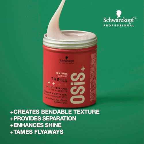 OSiS+ Thrill Fibre Gum - Medium Hold Flexible Style Control with Natural Shine