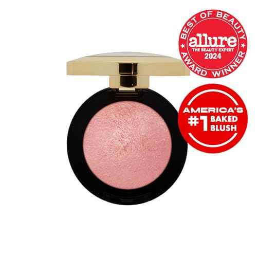 Milani Baked Blush, Powder Blush for Cheeks, Cruelty Free Makeup - Shape, Contour & Highlight Face for a Shimmery or Matte Finish -Dolce Pink
