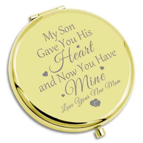 Daughter in Law Gift from Mother Compact Mirror Appreciation Gift for Daughter in Law Bridal Shower Presents for Stepdaughter from Mom Christmas Personal Makeup Mirror to My Girl Wedding Day Presents