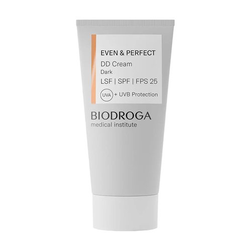 Biodroga Medical Institute - Even & Perfect DD Cream Dark SPF 25 30 ml - Face Cream, Complexion Optimisation, UV Protection, Concealing Imperfections, Care Cream, Paraben-Free, Silicone-Free
