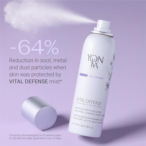 Yon-Ka Vital Defense Face Mist | Hydrating Anti-Pollution Finishing & Setting Spray | Protect Skin from Environmental Stressors and Natural and Artificial Light | 3.38 fl oz