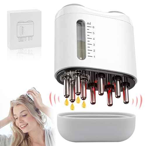 2 in 1 Electric Scalp Massager and Hair Oil Applicator, Hair Massager Scalp Applicator Brush for Hair Growth, Advanced Scalp Care Brush for Hair Oiling