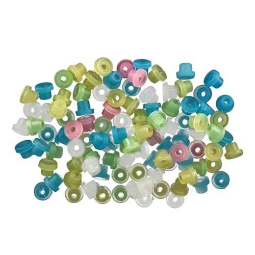 100 Pcs Tattoo Machine Needle Grommet, Soft Tattoo Rubber Nipple Tattoo Supplies Tattoo Machine Parts Piercing and Supplies