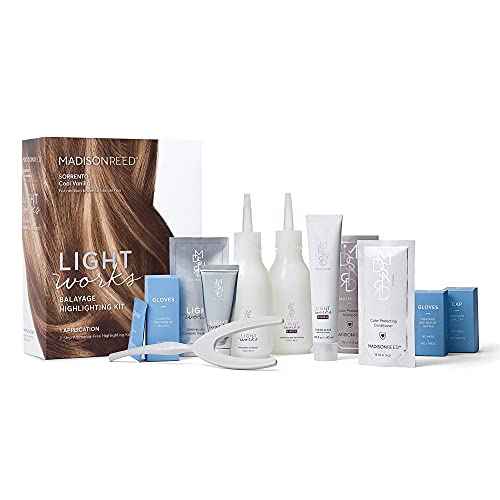 Madison Reed Light Works Balayage Highlighting Kit, Creates Natural-Looking Cool Vanilla Highlights (Sorrento - Blonde), Amonia Free, Cruelty Free, 2 Step Process That Lightens & Tones Hair