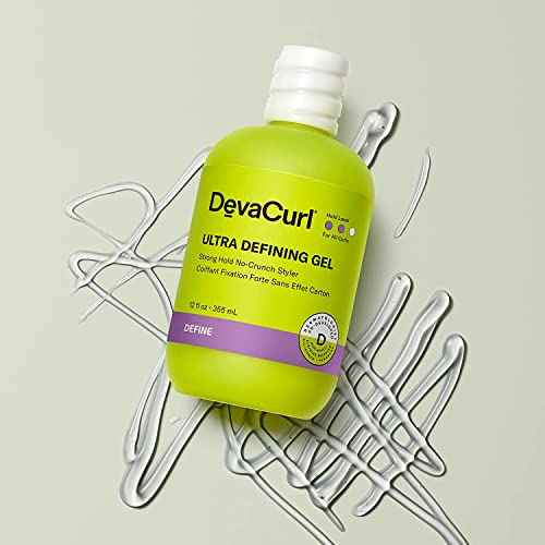 DevaCurl Ultra Defining Gel Strong Hold Non-Crunch Styler | Non-Flaking Formula | Non-Sticky