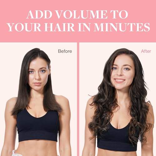 GOO GOO Clip in Hair Extensions Real Human Hair, Remy Human Hair Extensions Clip ins for Women, Natural Human Hair, 20inch 120g 7Pcs, 2 Dark Brown