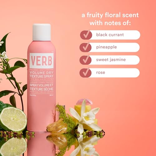 VERB Volume Dry Texture Spray- Boosts Volume, Adds Fullness & Weightless Grit - Sulfate, Paraben and Gluten Free