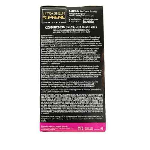 Ultra Sheen Supreme No-lye Relaxer Conditioning Creme Kit, Super, 1 Ea, 1count