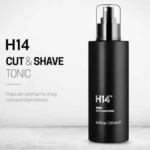 H14 PREP Cut & Shave Tonic for Men ? Pre-Shave & Haircut Spray with Panthenol & Glycerin, 8.5 fl oz / 250 ml ? Soothes Skin & Reduces Razor Burn