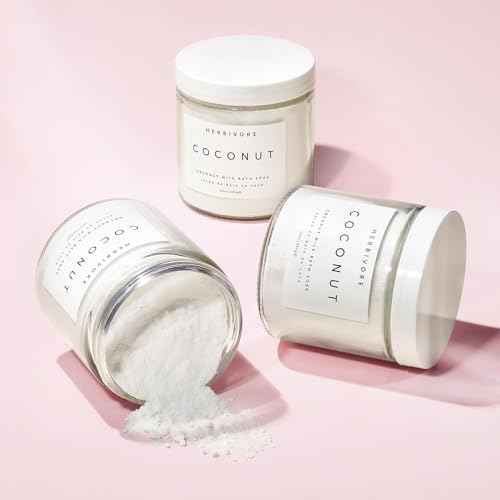 HERBIVORE Coconut Milk Bath Soak | Deeply Hydrating + Skin Softening, Soothing Light Coconut Scent, Vegan, Plant-Based