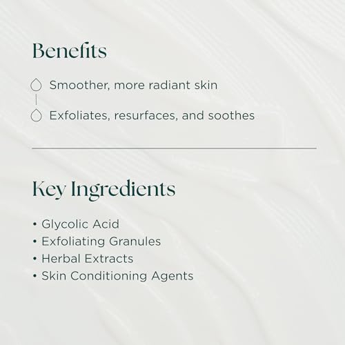 Bioglycolic Body Scrub - Glycolic Acid Exfoliator to Exfoliate, Resurface, Polish, and Smooth Skin on Arms, Legs, and Back - Cruelty Free - Made in the USA - 6 fl oz