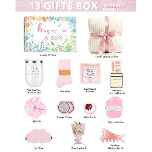 Self Care Gifts for Women - Birthday Gift Basket for Mom, Sister & Best Friend | Spa Set, Sympathy Gift Box, Get Well Soon Care Package, Thank You or Mother¡¯s Day Unique Present
