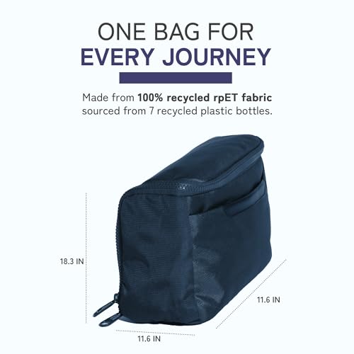 augustnoa Dopp Kit for Men | Travel Toiletry Bag with 11 Pockets & Expandable Side Compartments | Water-Resistant, Eco-Friendly Recycled Material | Compact, Lightweight & Perfect for Travel Essentials