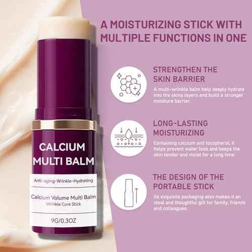 Cemenrete Calcium Multi Balm, Korean Collagen Moisturing Stick,Calcium Volume Multi Balm, Wrinkle Core Stick, cemenrete calcium multi balm anti-aging, sagging, wrinkles (Pack of 1)