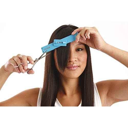 Original CreaClip Bangs & Scissors Hair Cutting Tool - As seen on Shark Tank - Fringe Bangs Trimming Hair Cutting Guide, Comb Hairstyle Tool, Layers Kids Hair Cut Hair Cutting Kit
