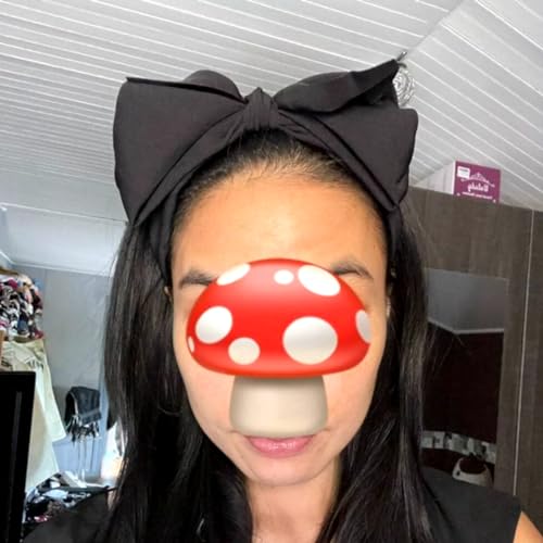 Red Bow Headband For Women Black Knot Hair Bands Big Bowknot Hair Hoop Knotted Wide Turban Headbands Hair Band Bows Hair Accessories (Black&Red)