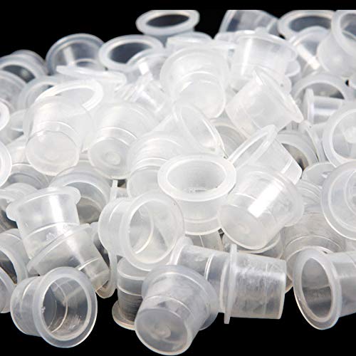 Tattoo Ink Caps - 1000Pcs Disposable Plastic Pigment Tattoo Ink Caps Cups for Tattoo Ink, Tattoo Supplies(Small #9)