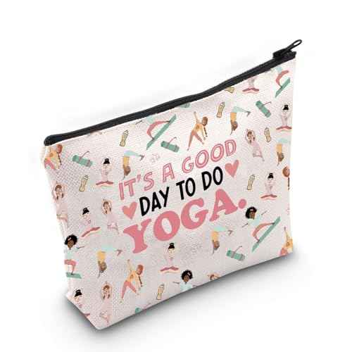 WCGXKO Yoga Gift Makeup Bag Meditation Zen Gift It's a Good Day To Do Yoga Toiletry Bag (Do Yoga)