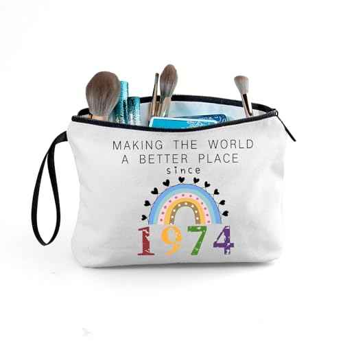 50th Birthday Gift for Her - Cosmetic Bag, Perfect for Mothers & Grandmas