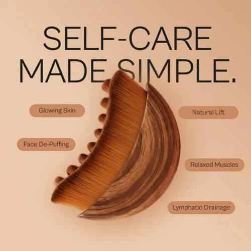 Aeki Lymphatic Contour Face Brush - Reduces Puffiness & Restores Definition, Aeki Lymphatic Face Brush, 100% Gentle & Soft on Skin | Naturally Sculpted Look,Aekii Facial Brush (2 Set)