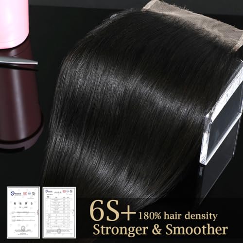 Knots Bleached CindiRiver 5x5 HD Lace Closure Straight Virgin Human Hair With Invisible Real HD Lace, Natural Hairline, Skinlike Lace Frontal Closure Only