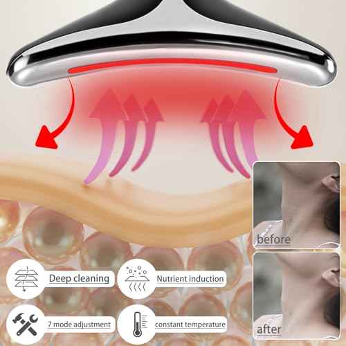 JURP 7-in-1 Red-Light-Therapy-for-Face and Neck, Face Neck Massager for Daily Skin Care Routine, Skin Care Tool