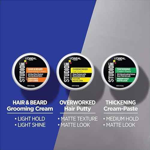 L'Oreal Studio Line Overworked Hair Putty (Pack of 2)