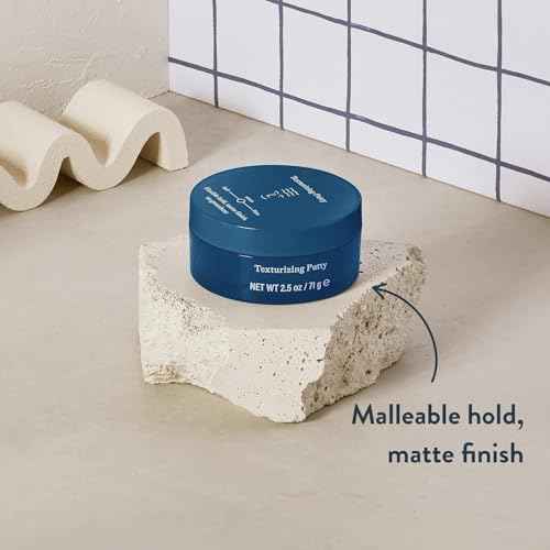 Men's Hair Texturizing Putty, Medium Hold with Matte Finish, 2.5 oz