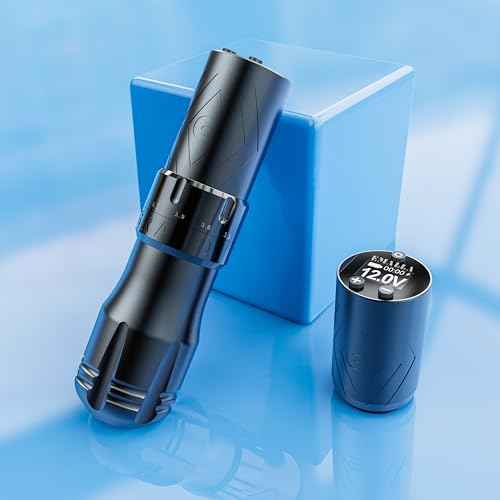 Emalla Grand G3 Tattoo Pen Machine, Professional Black Tattoo Machine 2.4mm-4.2mm Stroke Long Working Pen Premium for Artists Tattoo Supplies