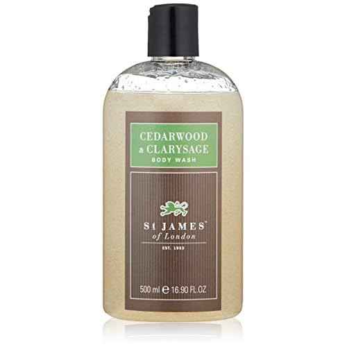St James of London Cedarwood & Clarysage Body Wash, 16.9 Fl Oz