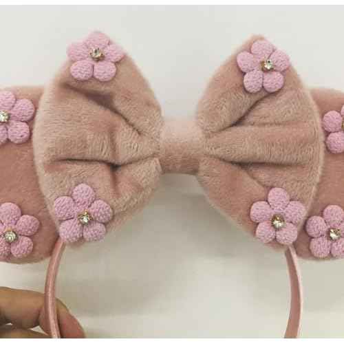 Mouse Ears Headband Halloween Costume Hairband Sequin Bow Christmas Party Cosplay Headwear Party Decor