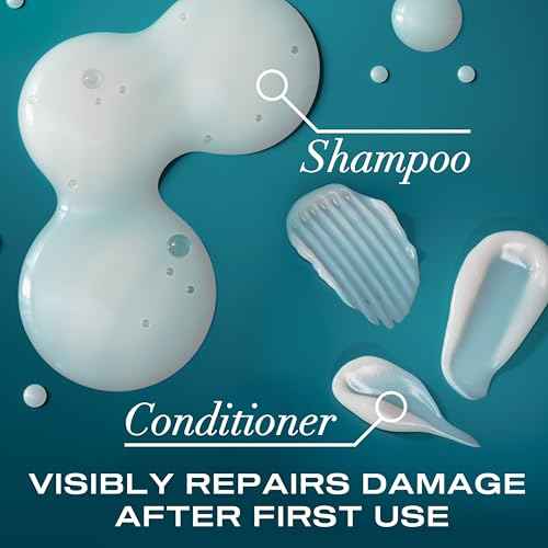 OGX Renewing + Argan Oil of Morocco Shampoo & Conditioner Set, Damage Repairing Shampoo & Conditioner Helps Strengthen & Repair Dry, Damaged Hair, Sulfate-Free Surfactants, 13 fl. Oz, 2 Pack