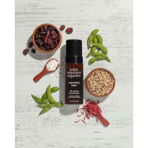 John Masters Organics Volumizing Foam 5.2 oz | 70%+ Organic Ingredients | Non-Aerosol | Long-lasting Hold | Cruelty-Free