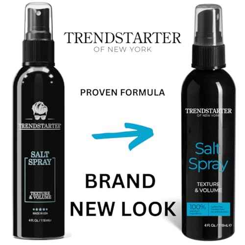 TRENDSTARTER - SALT SPRAY - Texturizing - Volumizing - Beach & Surf Hair Styles - Curl & Wave Enhancing Control - Pre-Styling Solution - Made with Castor Oil (4 Fl. Oz.)