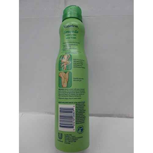 Vaseline Spray & Go Moisturizer, Aloe Fresh, 6.5 oz