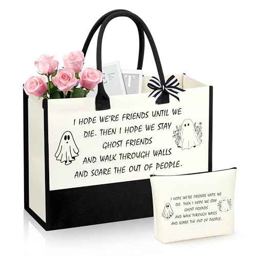 Halloween Gifts Best Friend Birthday Gifts For Women Friendship Gift for Women Friends Soulmate Sister Tote Bag