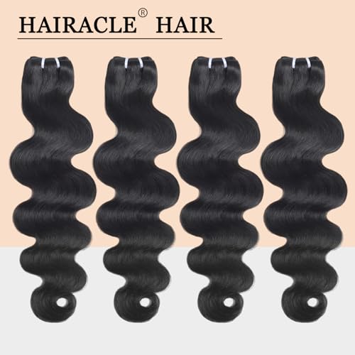Body Wave Bundles Human Hair 12 14 16 18 Inch 12A Body Wave Human Hair Bundles 100% Unprocessed Brazilian Virgin Remy Hair Extensions Natural